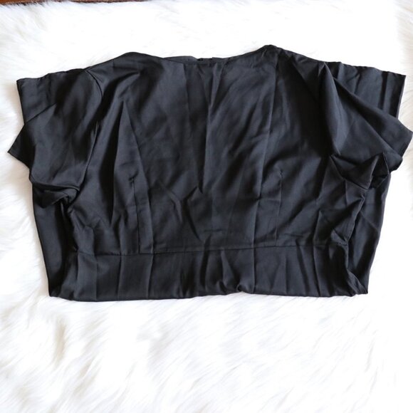 NEW Plus Size Black Beach Mini Cover Up Dress Size 2X - Picture 3 of 8